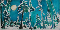 Landschaft 5, Aquarell